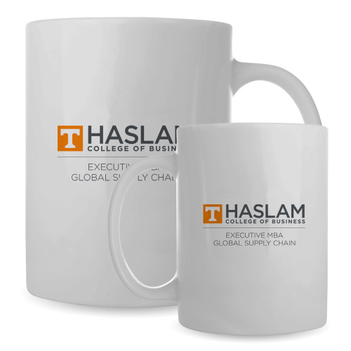  Full Color White Mug 15oz - Haslam Global Supply Chain Centered