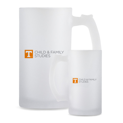  Full Color Decorative Frosted Glass Mug 16oz - Child and Family Studies