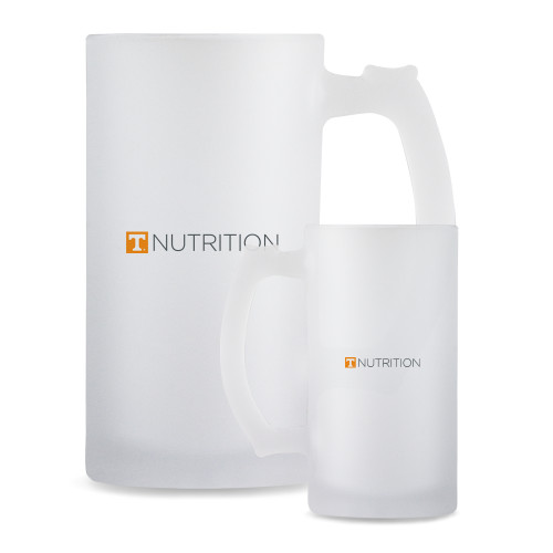  Full Color Decorative Frosted Glass Mug 16oz - UTK - Nutrition Simplified