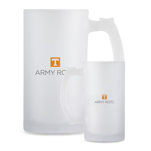  Full Color Decorative Frosted Glass Mug 16oz - UTK - Army ROTC Stacked