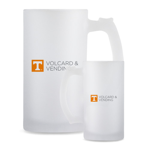  Full Color Decorative Frosted Glass Mug 16oz - Volcard and Vending