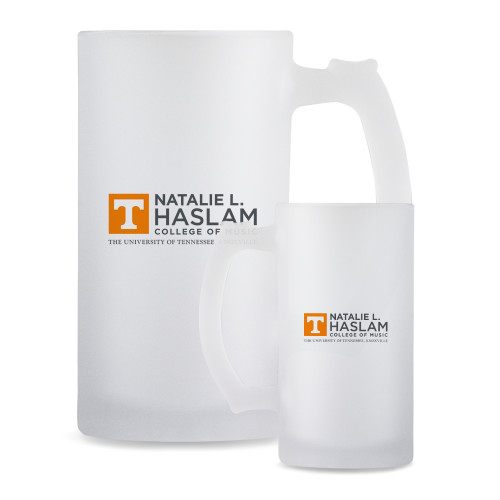  Full Color Decorative Frosted Glass Mug 16oz - Natalie L Haslam College of Music - UTK