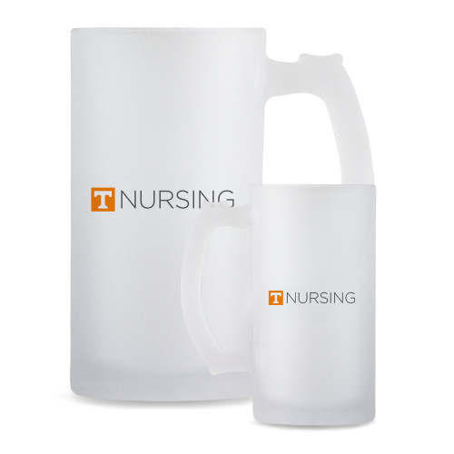  Full Color Decorative Frosted Glass Mug 16oz - Nursing