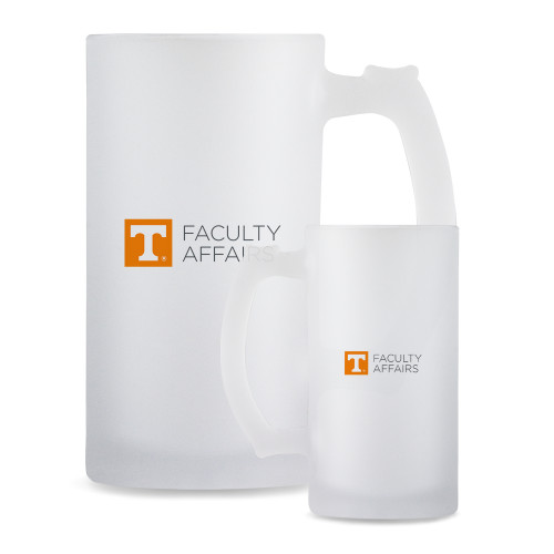  Full Color Decorative Frosted Glass Mug 16oz - Faculty Affairs Horizontal