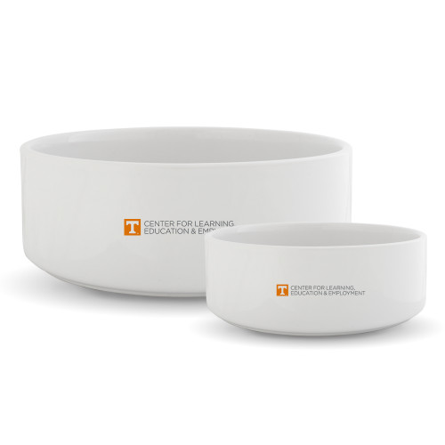  Ceramic Dog Bowl - Center for Learning  Education & Employment - Flat