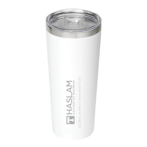  Thor Vacuum Insulated White Tumbler 22oz - Gobal Supply Chain Centered Logo Engraved
