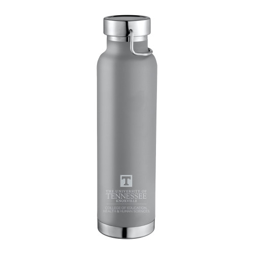  Thor Copper Vacuum Insulated Grey Bottle 22oz - College of Education Stacked Engraved