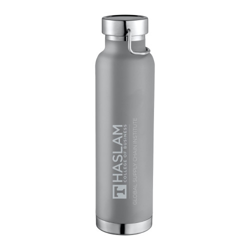  Thor Copper Vacuum Insulated Grey Bottle 22oz - Gobal Supply Chain Centered Logo Engraved