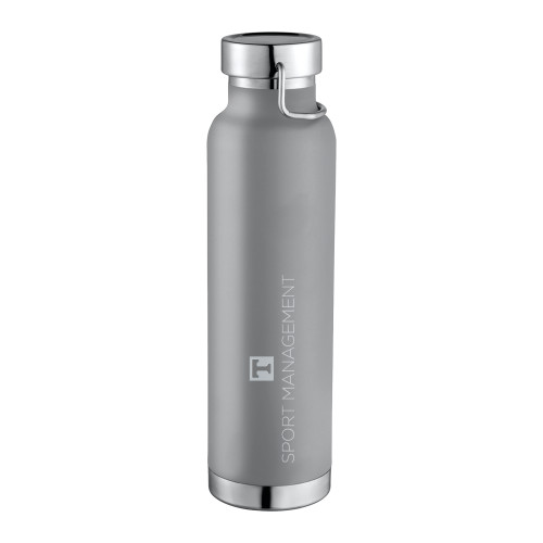  Thor Copper Vacuum Insulated Grey Bottle 22oz - Sport Management  Stacked One LineEngraved