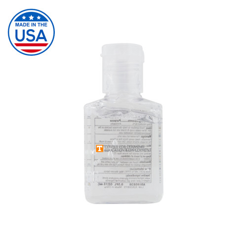  0.5 oz. Travel Hand Sanitizer - Center for Learning  Education & Employment - Flat