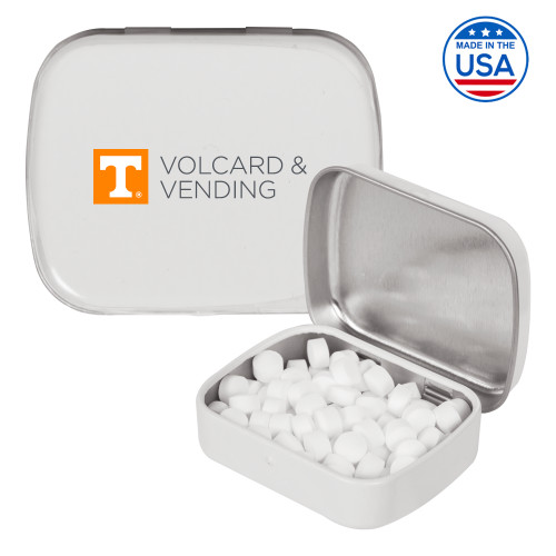 UT Knoxville White Rectangular Peppermint Tin