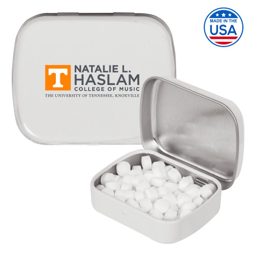 UT Knoxville White Rectangular Peppermint Tin