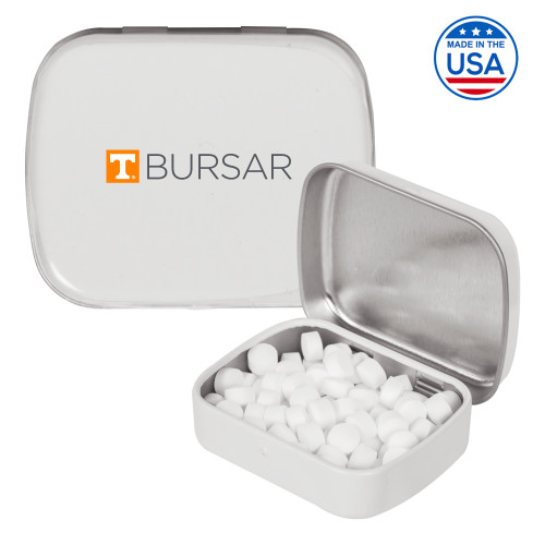  White Rectangular Peppermint Tin - UTK - Bursar