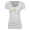 Thumbnail image for  Next Level Womens White Ideal V Tee
