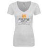 Thumbnail image for  Next Level Womens White Ideal V Tee