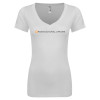 Thumbnail image for  Next Level Womens White Ideal V Tee