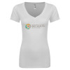 Thumbnail image for  Next Level Womens White Ideal V Tee