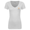Thumbnail image for  Next Level Womens White Ideal V Tee