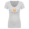 Thumbnail image for  Next Level Womens White Ideal V Tee