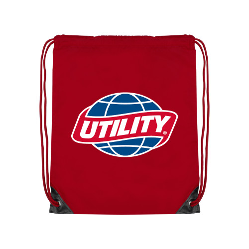  Red Drawstring Backpack - Utility