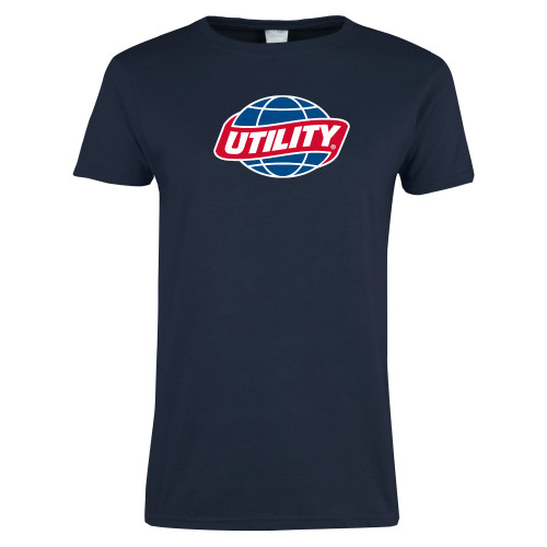  Womens Short Sleeve Navy Tee - Utility