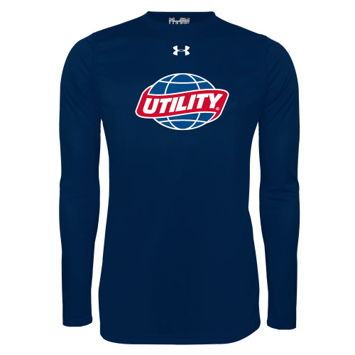  Under Armour Navy Long Sleeve Tech Tee - Utility