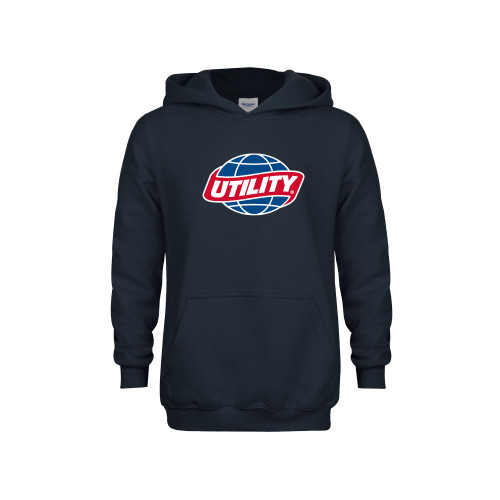  Youth Navy Fleece Hoodie - Utility