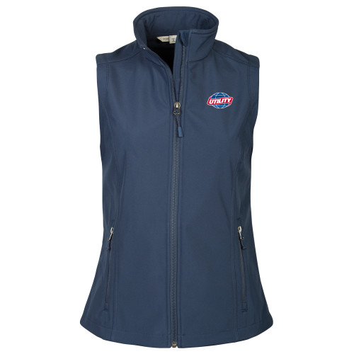  Womens Navy Core Softshell Vest - Utility