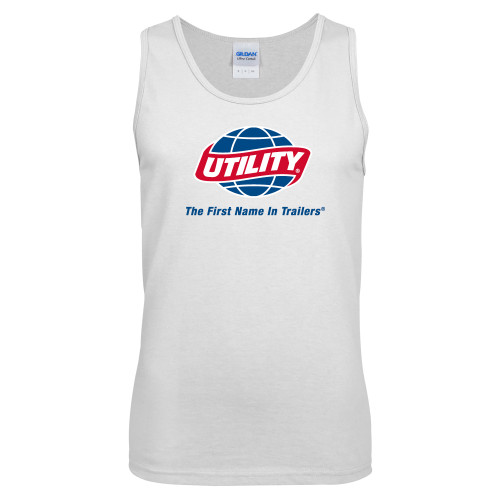  White Tank Top - Utility w Tagline