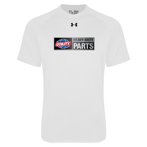  Under Armour White Tech Tee - Heavy Duty Parts Horizontal