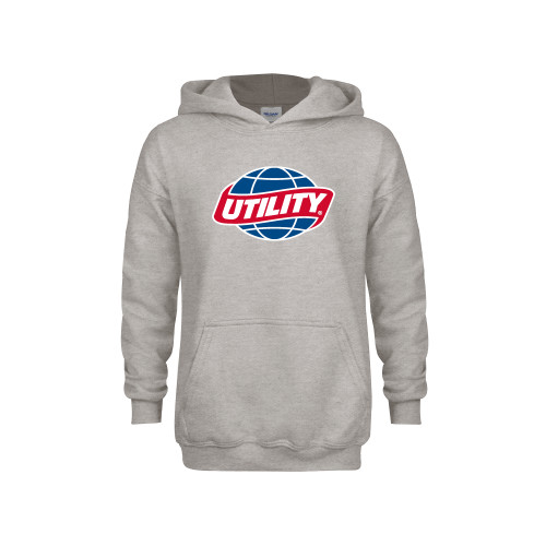  Youth Grey Fleece Hood - Utility