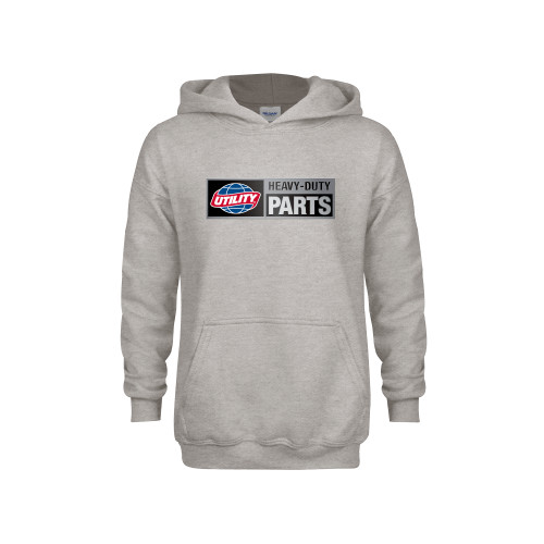  Youth Grey Fleece Hood - Heavy Duty Parts Horizontal