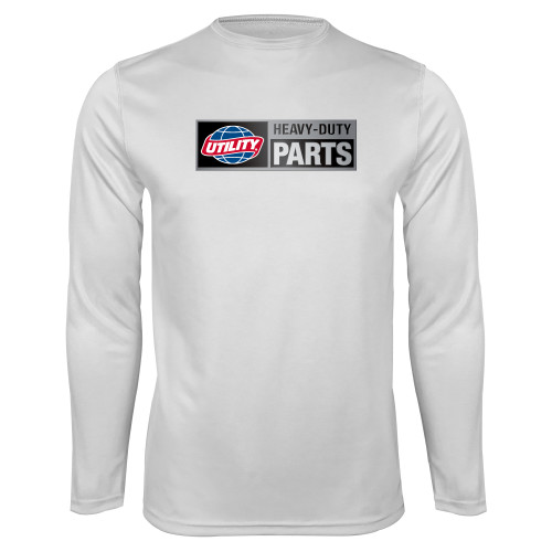  White Performance Long Sleeve Shirt - Heavy Duty Parts Horizontal