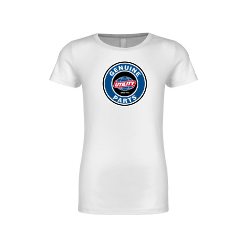  Next Level Girls White Fashion Fit T Shirt - Genuine Parts