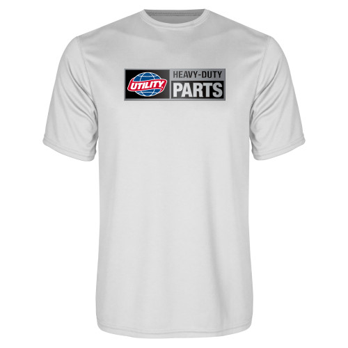  White Performance Tee - Heavy Duty Parts Horizontal