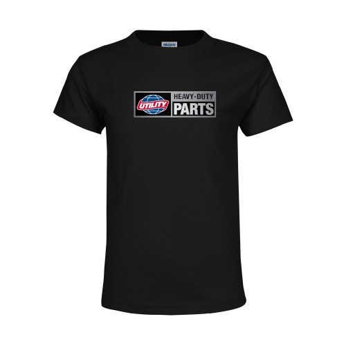  Youth Black T Shirt - Heavy Duty Parts Horizontal