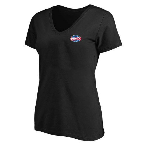 Main Image for  Womens Plus Black V Neck T Shirt
