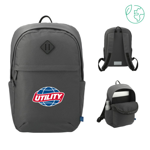  Repreve Charcoal Ocean Commuter Computer Backpack - Utility
