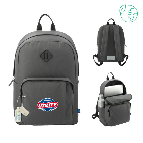  Repreve Ocean Charcoal Everyday Computer Backpack - Utility