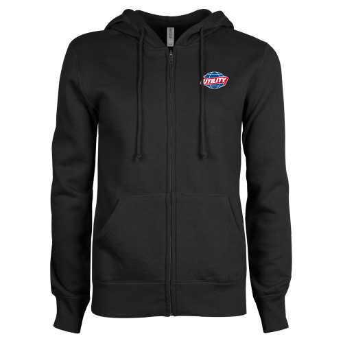 Main Image for  ENZA Womens Black Fleece Full Zip Hoodie