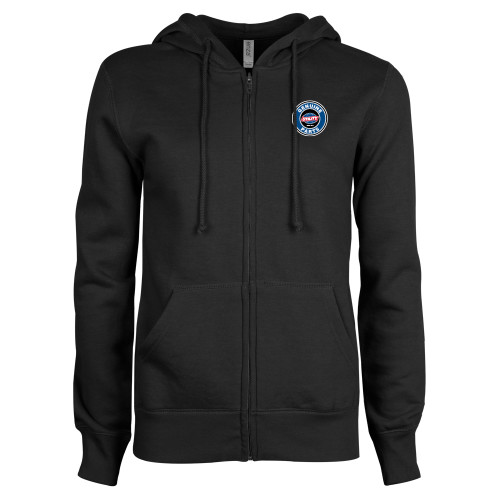  ENZA Womens Black Fleece Full Zip Hoodie - Genuine Parts