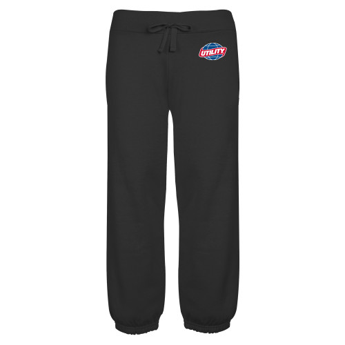  ENZA Womens Black Banded Fleece Capri - Utility
