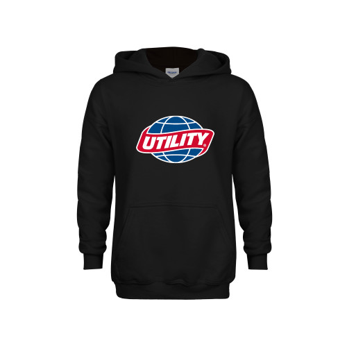  Youth Black Fleece Hoodie - Utility