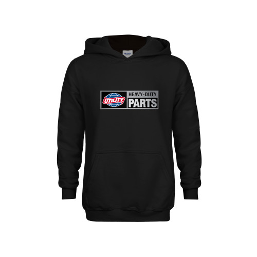  Youth Black Fleece Hoodie - Heavy Duty Parts Horizontal