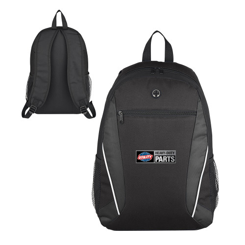  Homerun Black Computer Backpack - Heavy Duty Parts Horizontal