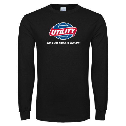  Black Long Sleeve T Shirt - Utility w Tagline