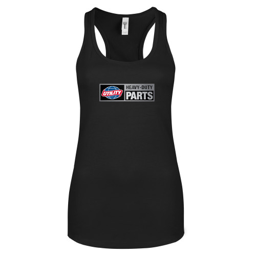  Next Level Womens Black Racerback Tank  - Heavy Duty Parts Horizontal