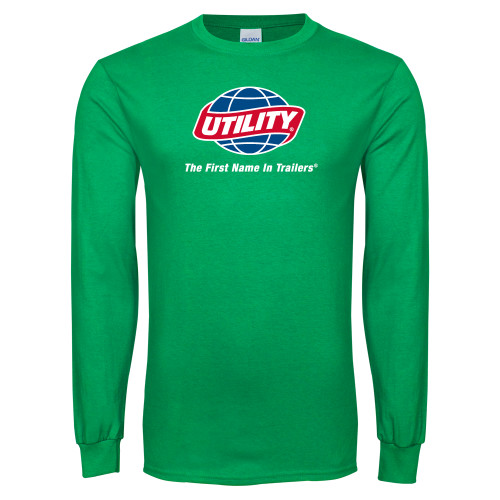  Kelly Green Long Sleeve T Shirt - Utility w Tagline