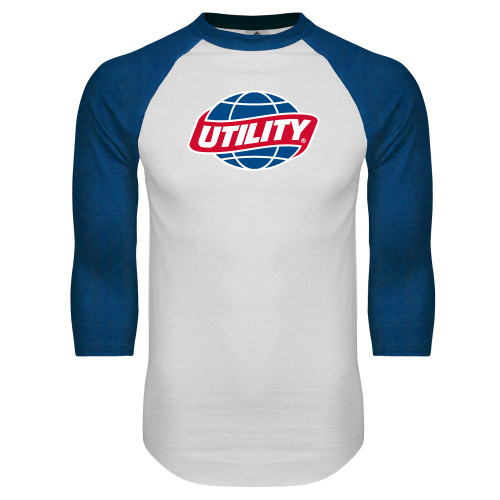 Main Image for  White/Royal Raglan Baseball T Shirt