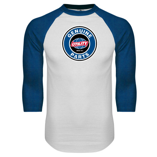Main Image for  White/Royal Raglan Baseball T Shirt